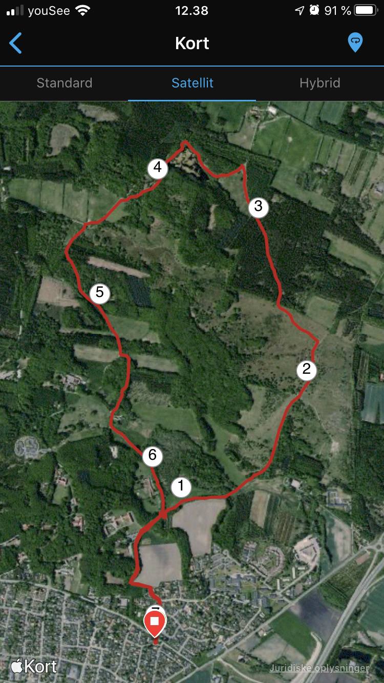 Pebermose ruten 7,1 km